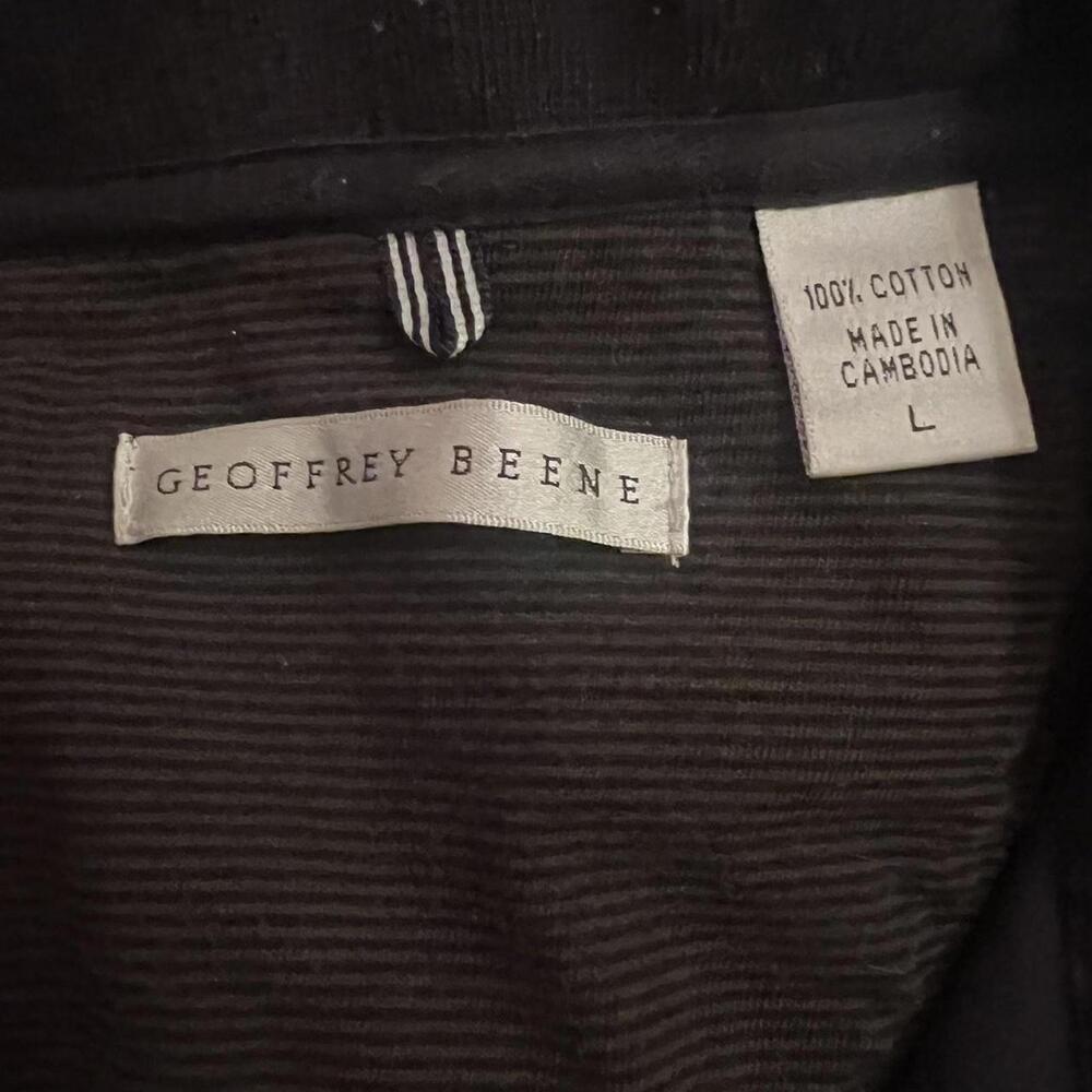 Geoffrey Beene vintage Y2K quarter zip sweatshirt Size Large - Picture 5 of 5